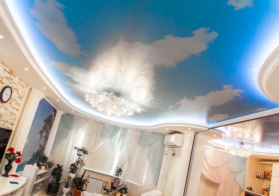 Заказать потолок с фотопечатью в г. Пуксоозеро